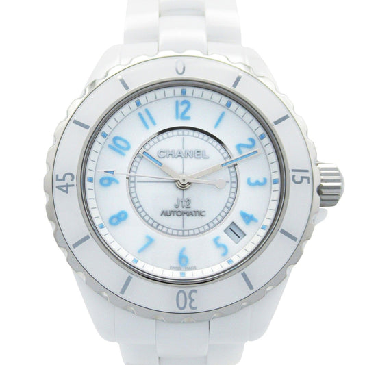CHANEL J12 Blue Light Automatic Watch H3827 - White Ceramic
