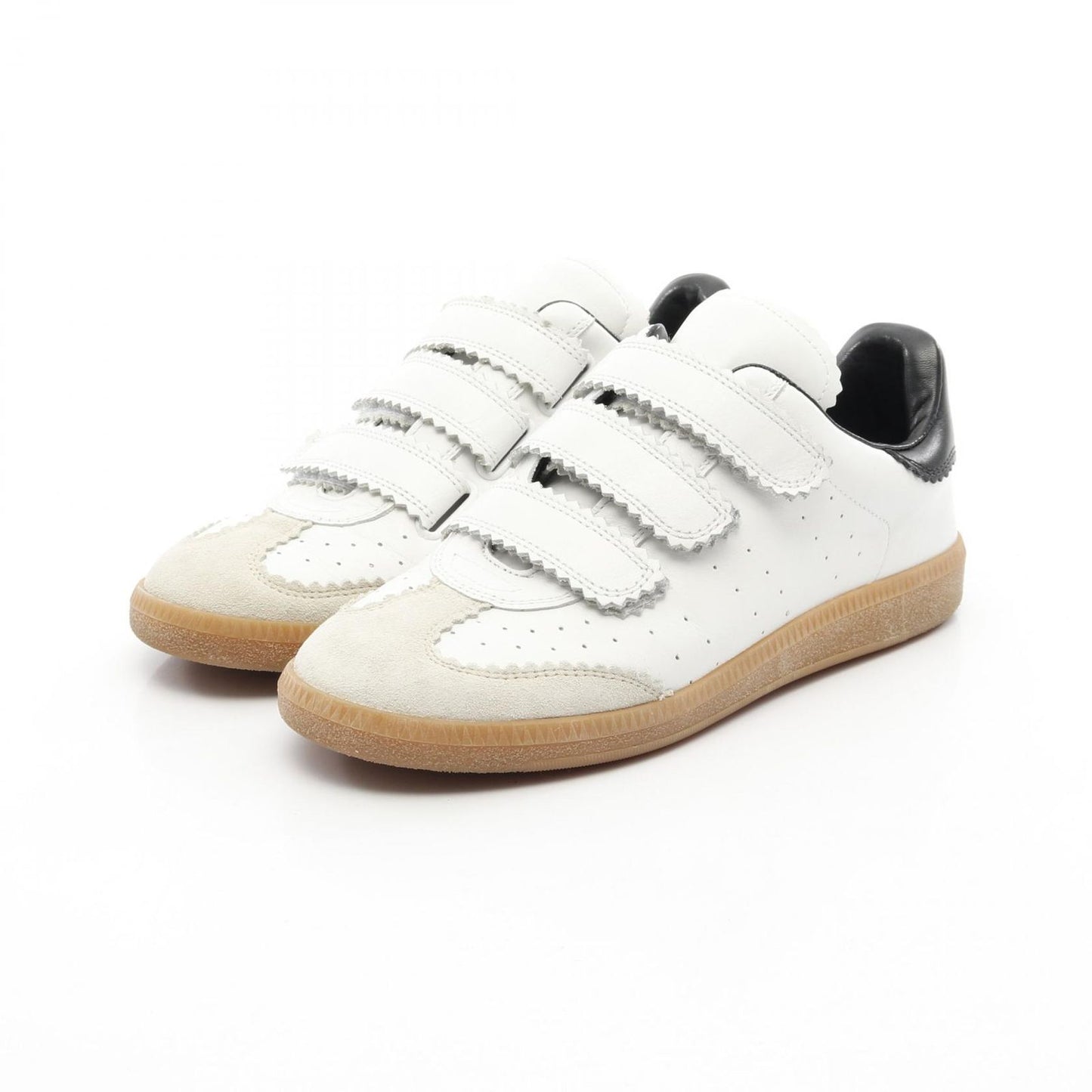 ISABEL MARANT BETH White Leather Sneakers - Timeless Elegance