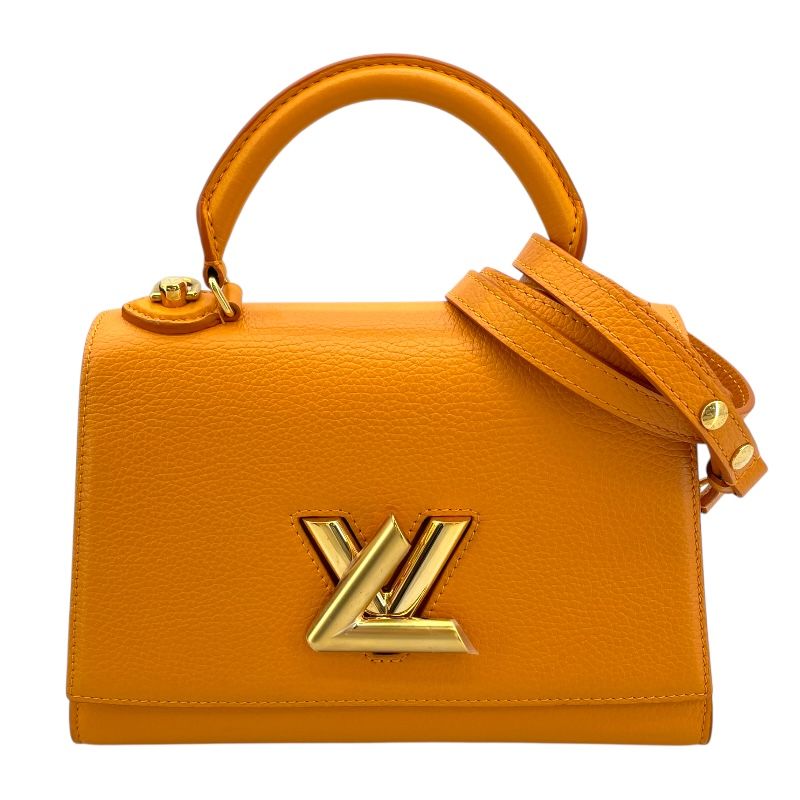 Louis Vuitton Twist One Handle PM Orange Trianon Leather Bag