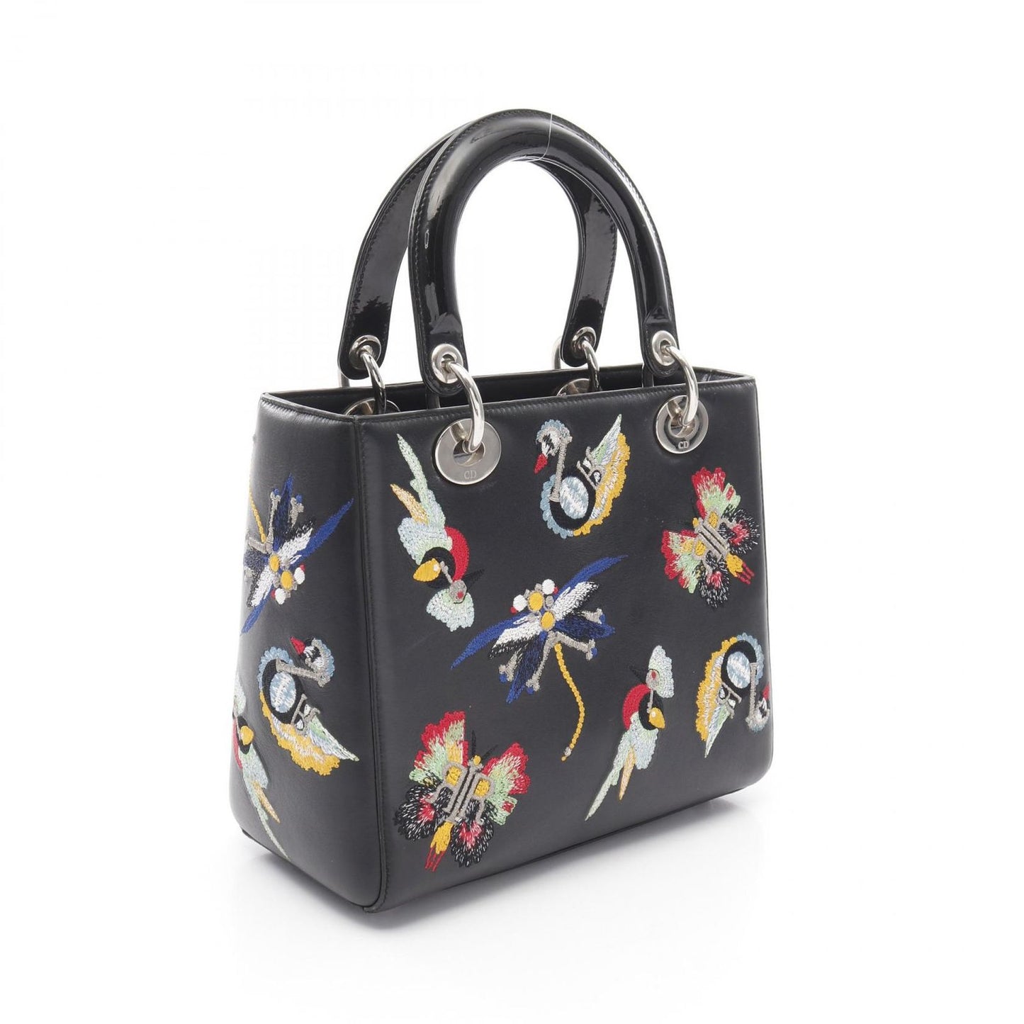 Dior Lady Dior Handbag in Black & Multi Leather - Timeless Elegance