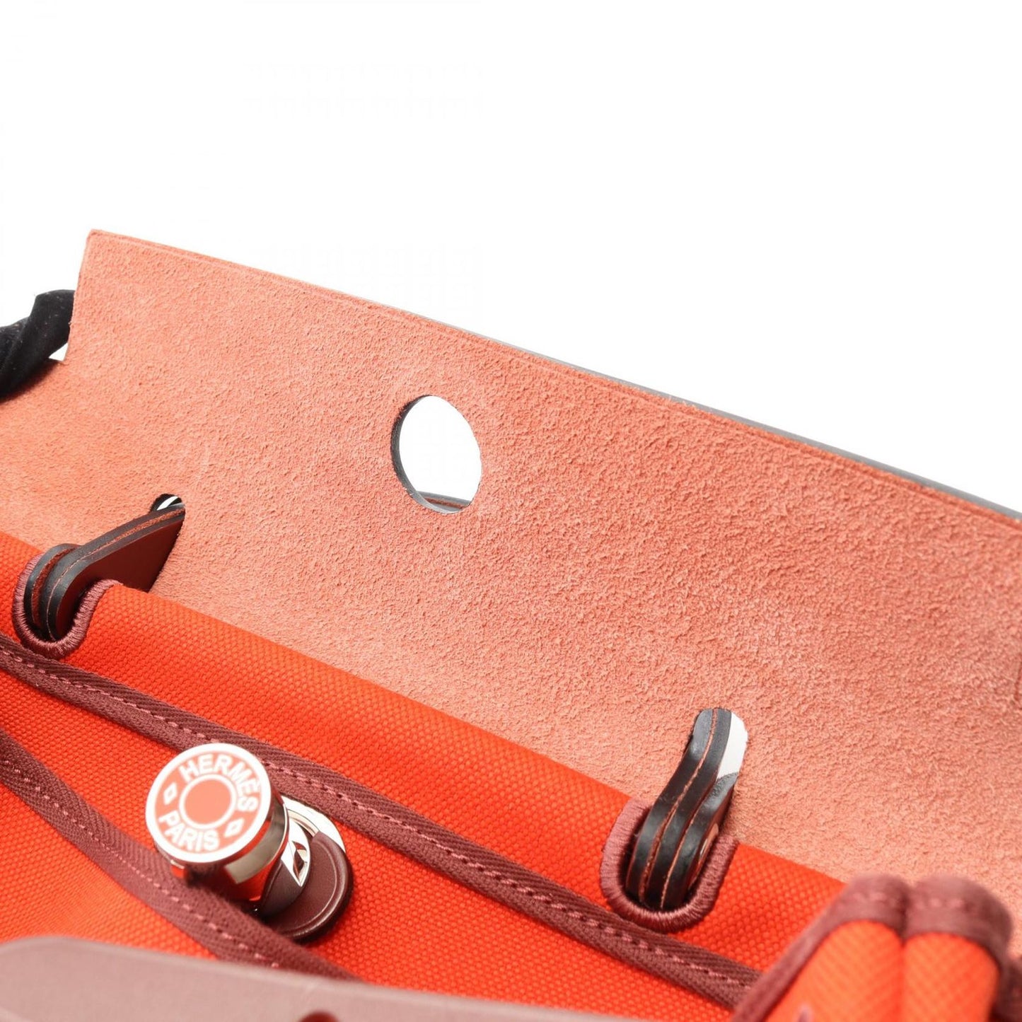 HERMES Élan Handbag in Rouge Piment & Rouge Ash - Timeless Elegance
