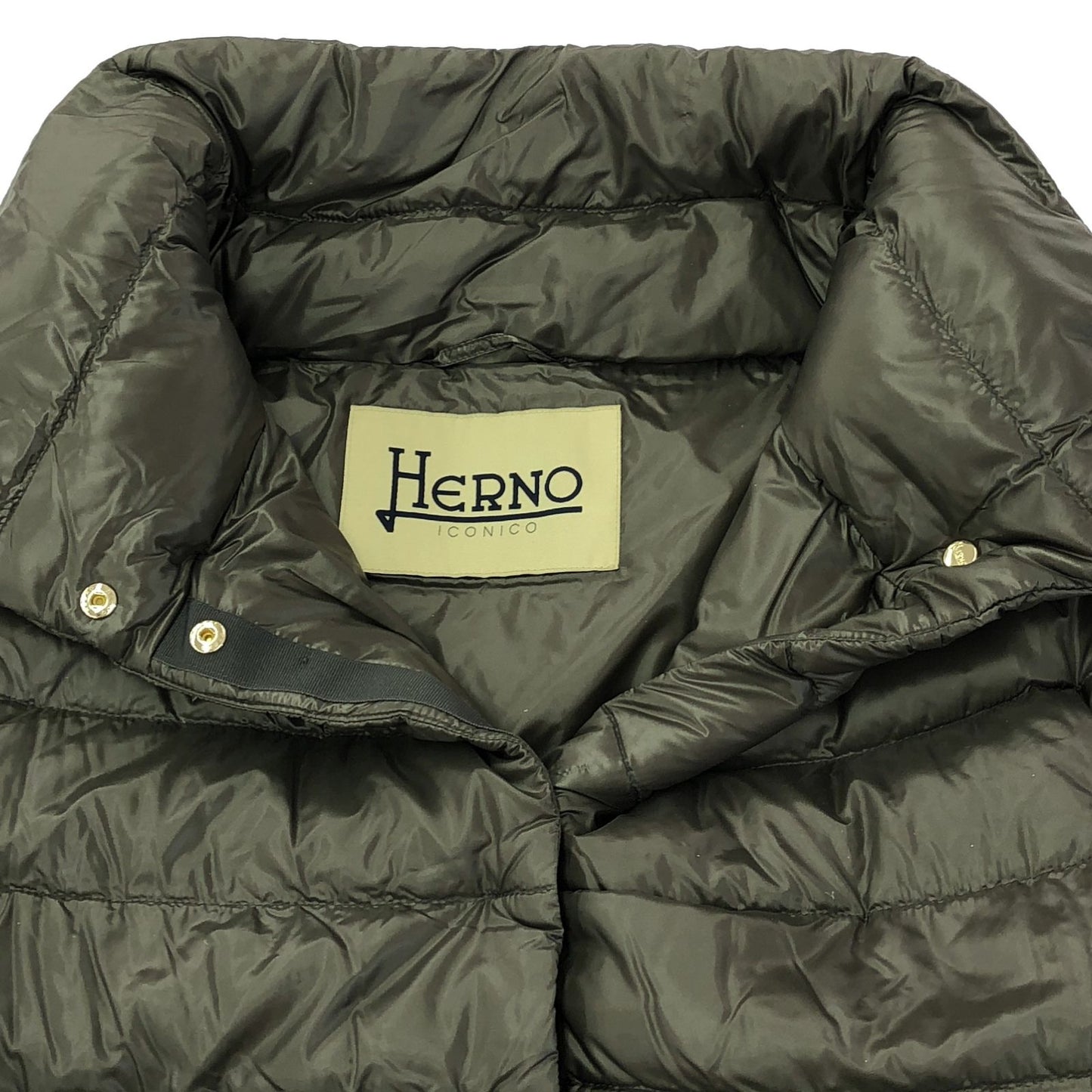 Herno AMINTA Down Cape Jacket in Gray - Exquisite Italian Craftsmanship
