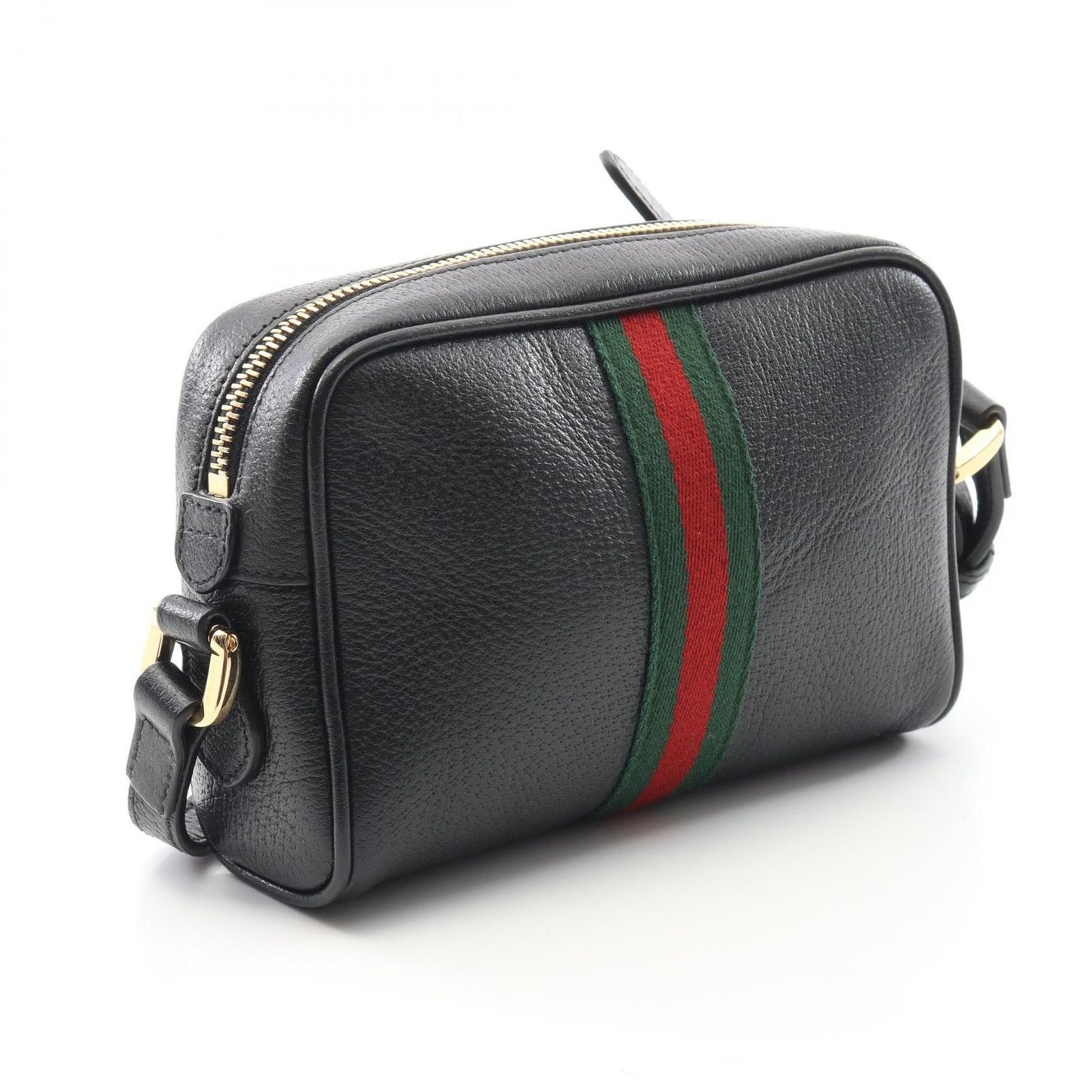 GUCCI Ophidia Mini Shoulder Bag in Black Leather - Timeless Elegance
