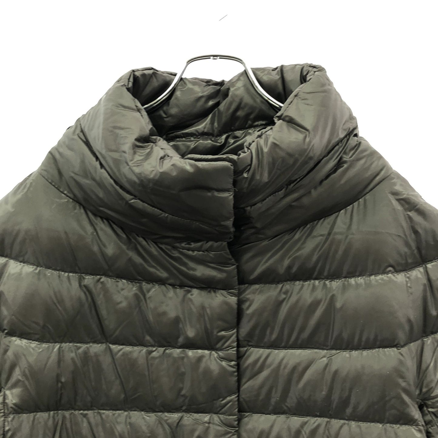 Herno AMINTA Down Cape Jacket in Gray - Exquisite Italian Craftsmanship