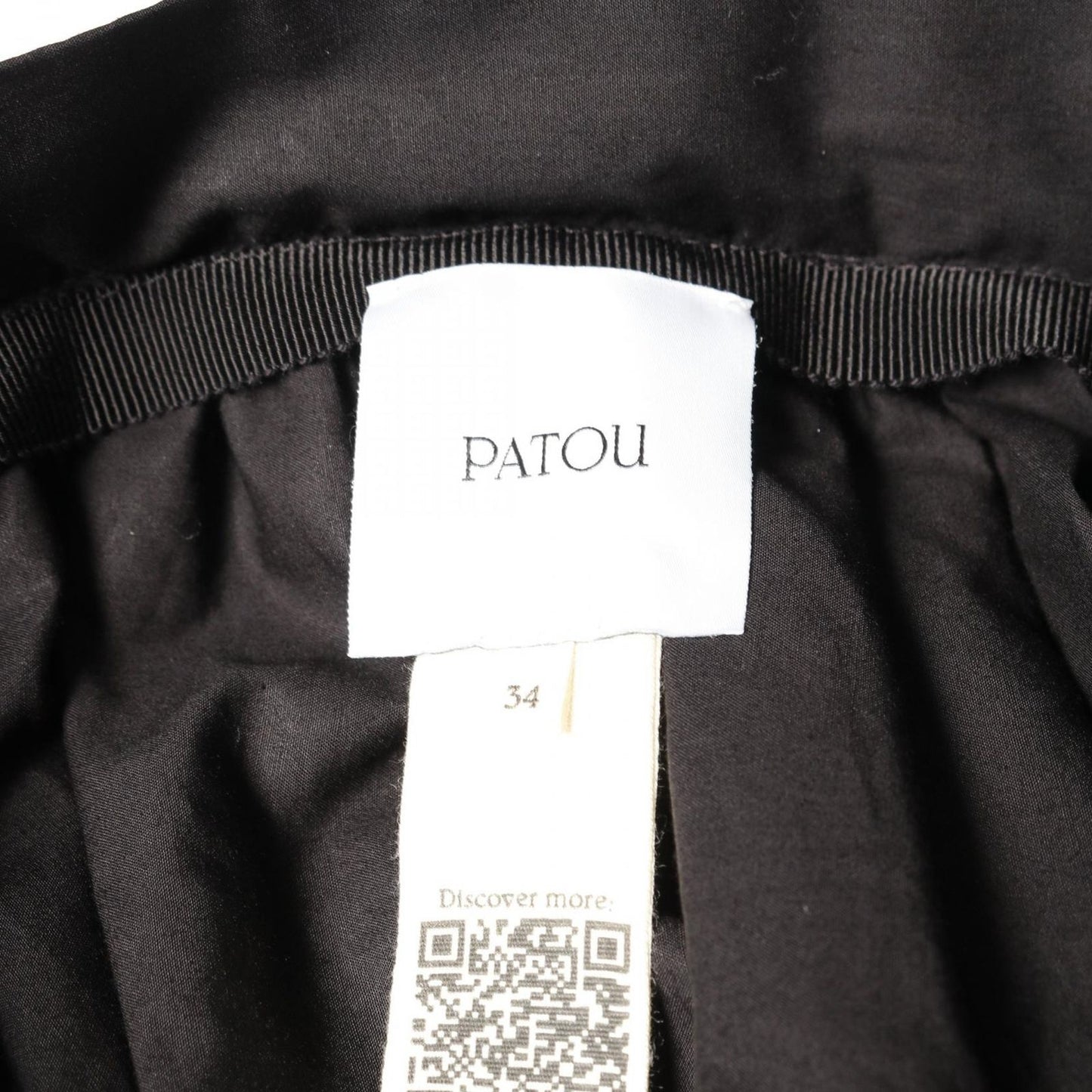 PATOU Black Cotton Skirt - Timeless Elegance for the Modern Woman