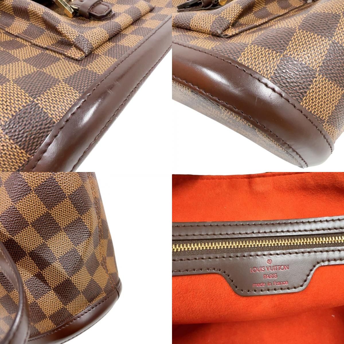 Louis Vuitton Monceau PM Handbag - Brown Damier Canvas with Gold Hardware