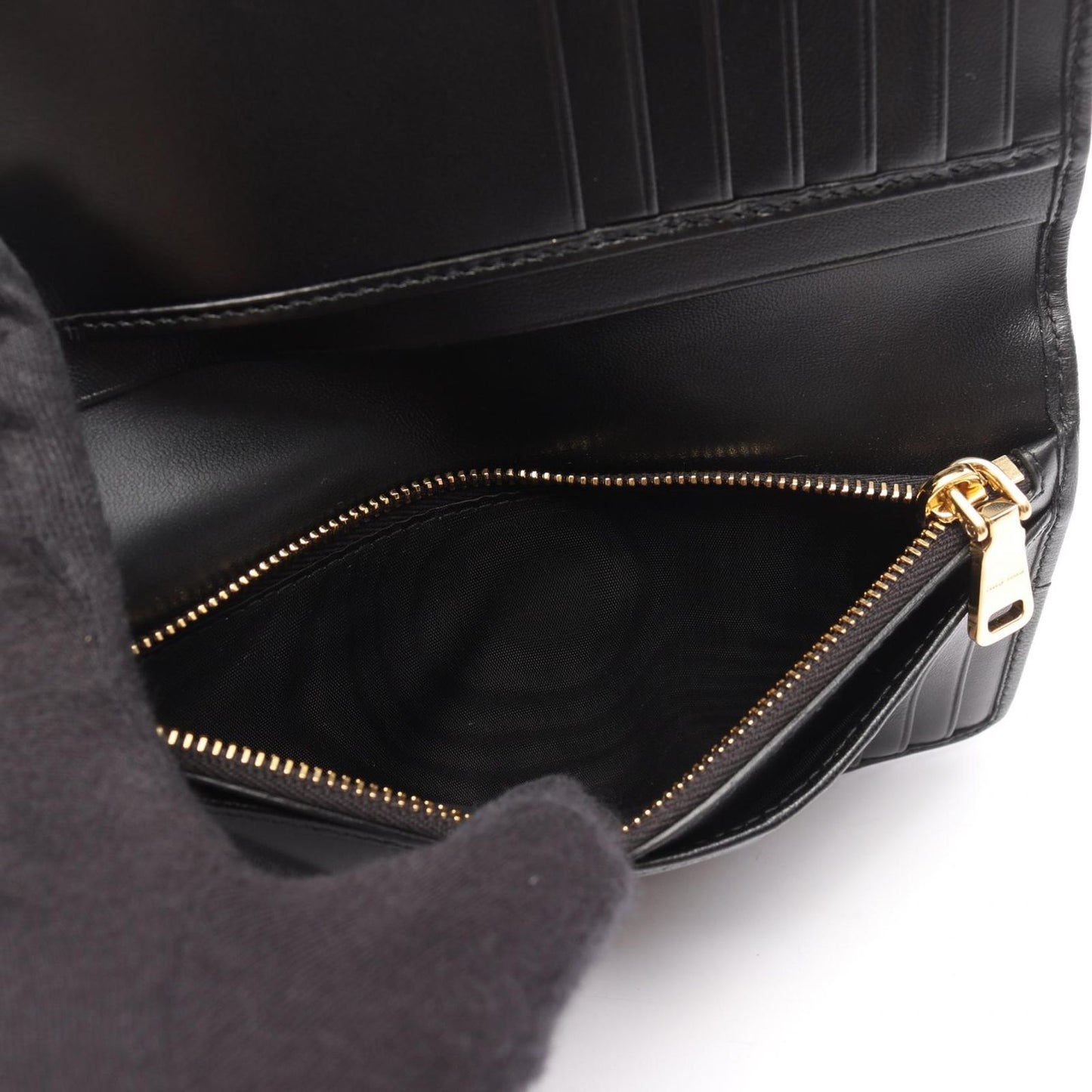 Miu Miu Matelassé Black Leather Wallet - Unused Luxury Accessory