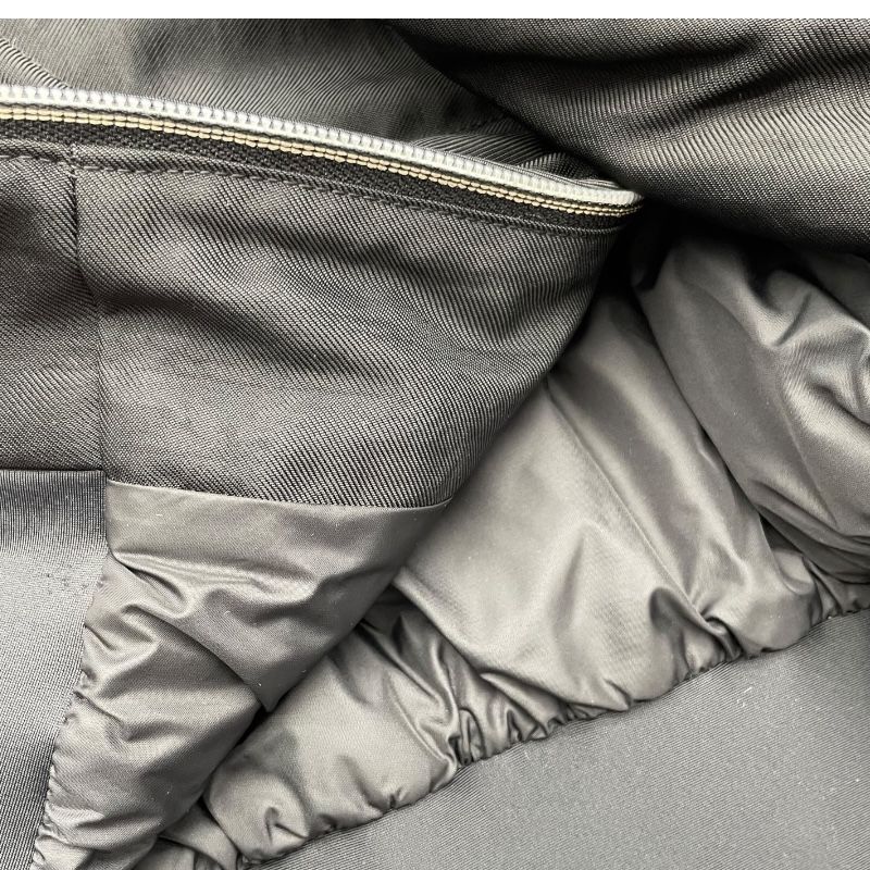 CHANEL Rhinestone Logo Puff Jacket - Black, Size 36