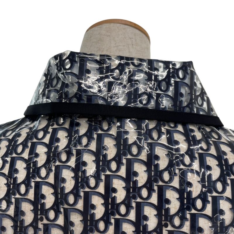 Christian Dior Oblique Vinyl Raincoat - Clear Navy - Women's Outerwear