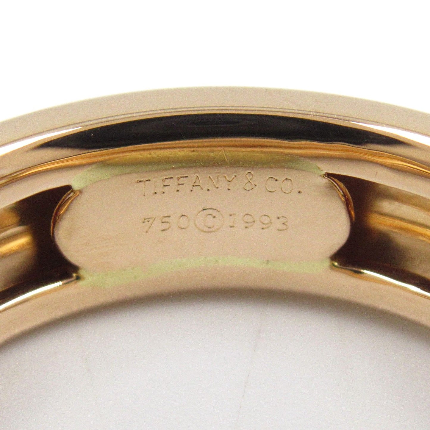 TIFFANY & CO Friendship Heart Ring in K18PG with Diamonds - Size 11.5