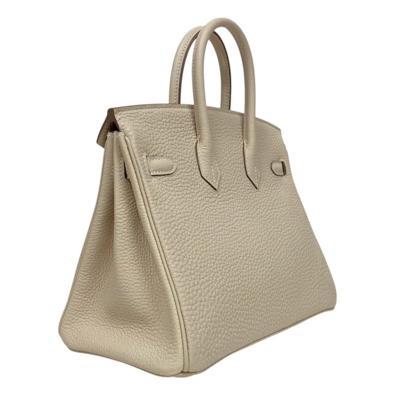 HERMES Birkin 25 B Stamp Clé PG Hardware in Craie - Exquisite Luxury