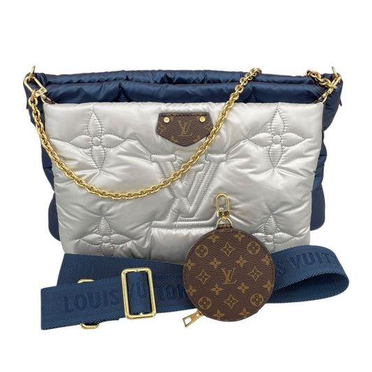 Louis Vuitton Maxi Multi Pochette M21057 - Blue/Silver Nylon