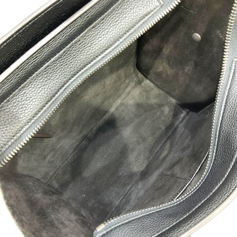 CELINE Luggage Micro Shopper Black Calf Leather Handbag