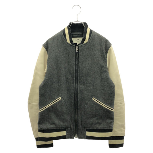COACH Wool Varsity Jacket in Gray - Exclusive Vintage Find