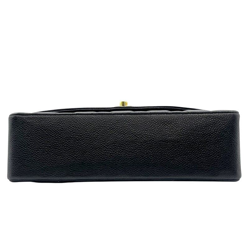 CHANEL Diana 25 Black Caviar Skin Shoulder Bag with Gold Hardware