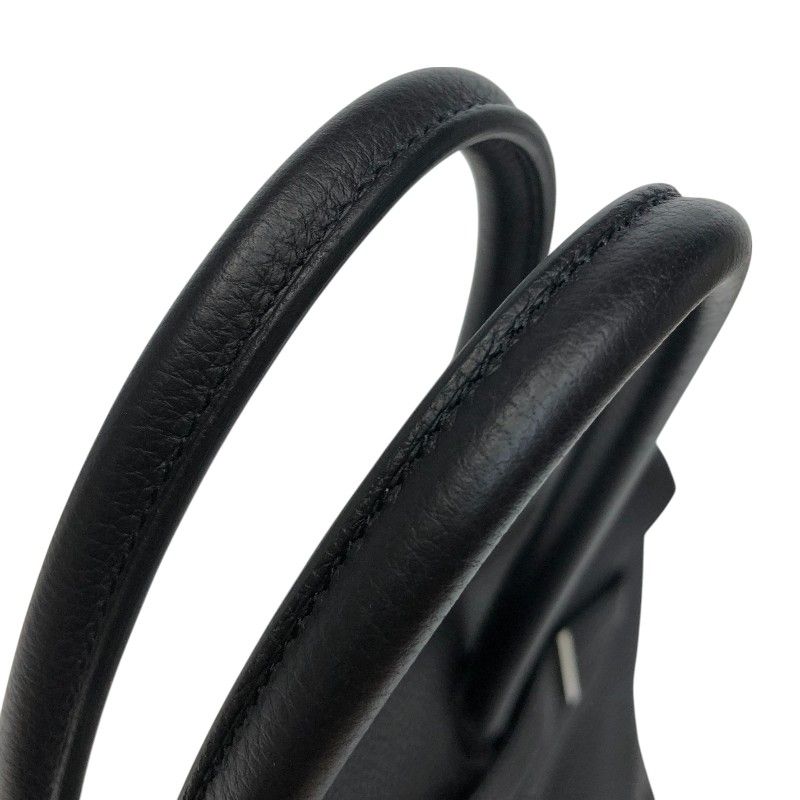 HERMES Birkin 35 B Stamp Black Togo Leather Handbag with Silver Hardware