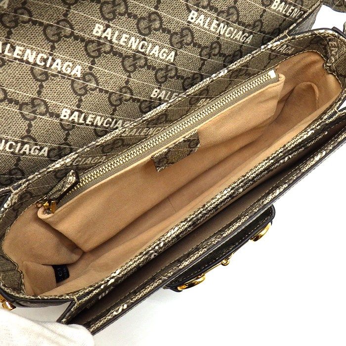 Gucci x Balenciaga Hacker Project Medium Shoulder Bag - Beige Ebony
