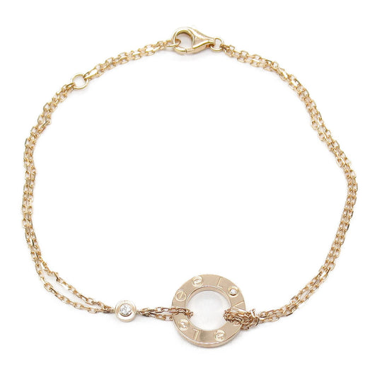 CARTIER Love Circle Diamond Bracelet in 18K Pink Gold
