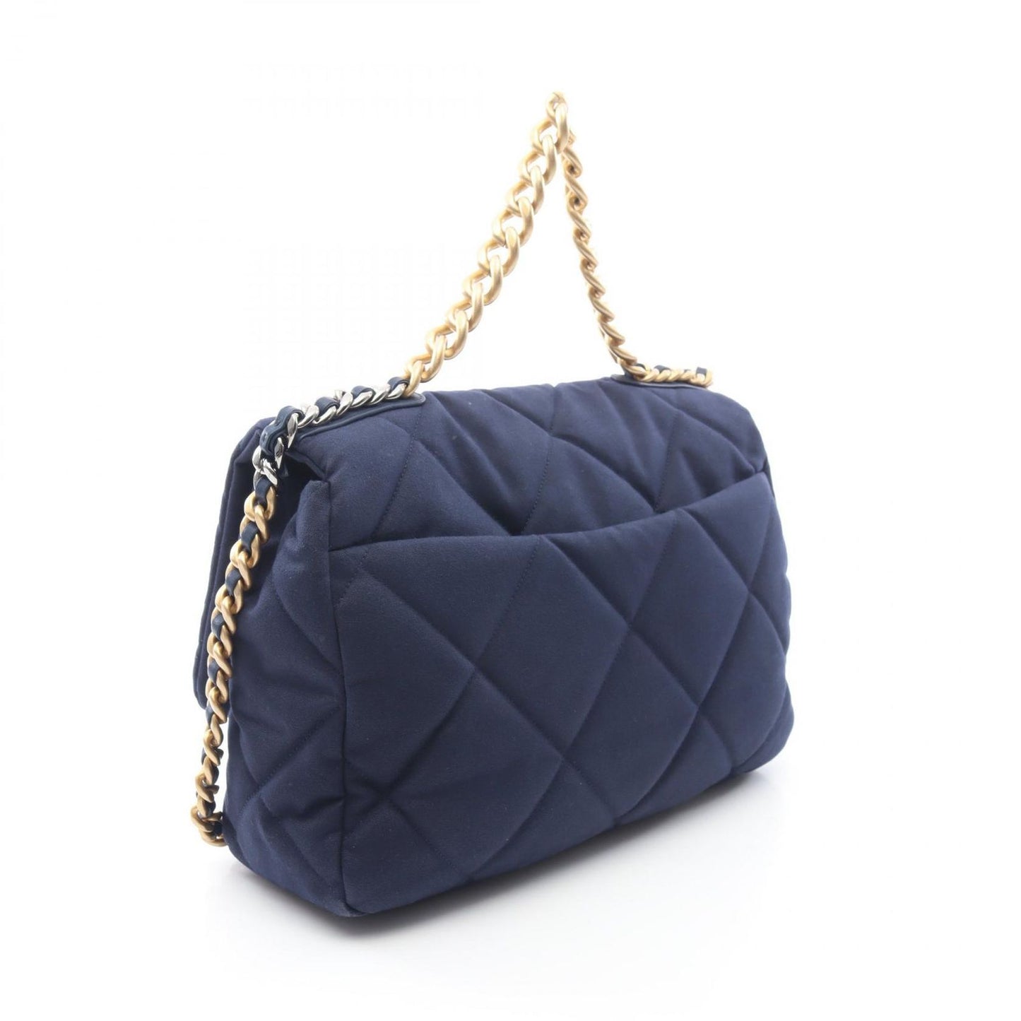CHANEL 19 Disnuf Maxi Shoulder Bag - Navy Canvas