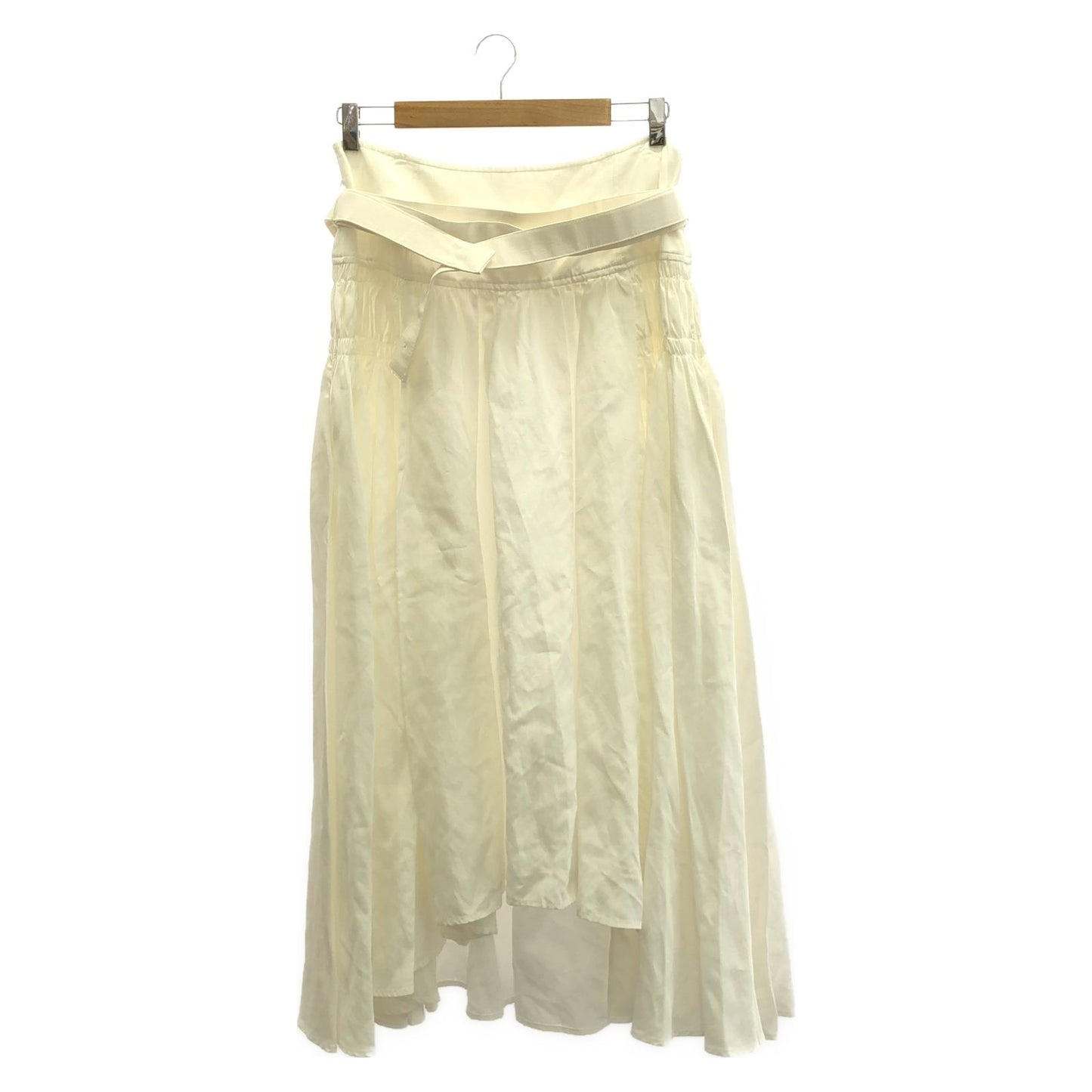 JIL SANDER Elegant White Rayon Skirt - Size 38