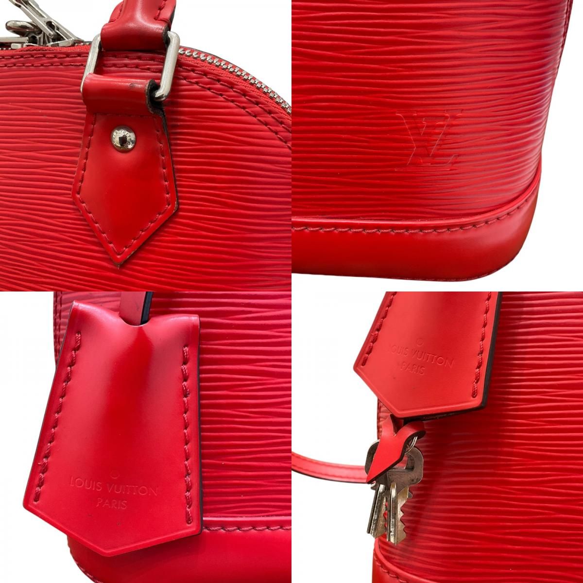 Louis Vuitton Alma BB M41160 Red Epi Leather Shoulder Bag