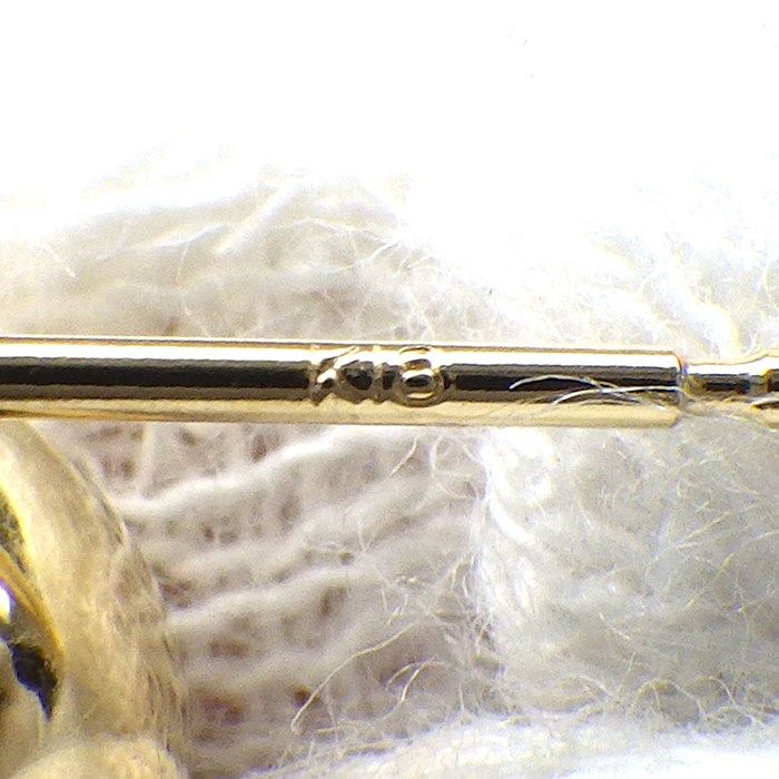 K18YG Circle Plate Ball Earrings - Exquisite Japanese Craftsmanship