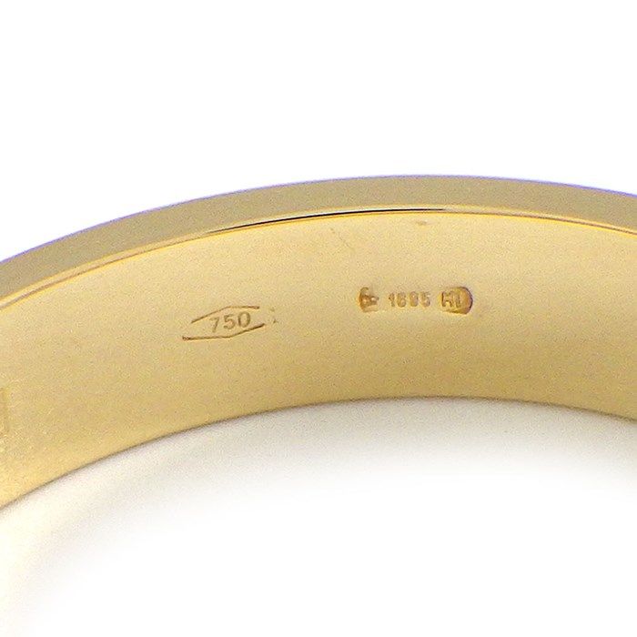 GUCCI Interlocking G Ring in K18 Yellow Gold - Size 17.5