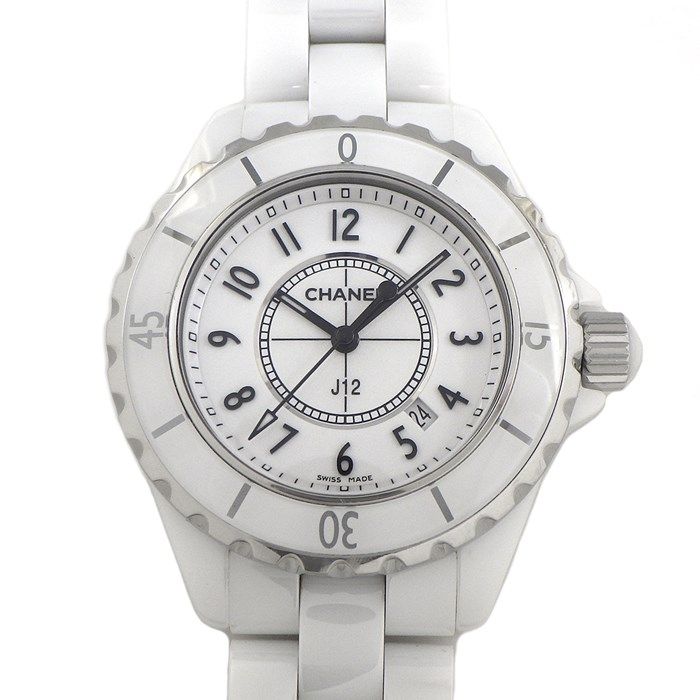 Chanel J12 H0968 White Ceramic & Stainless Steel Watch