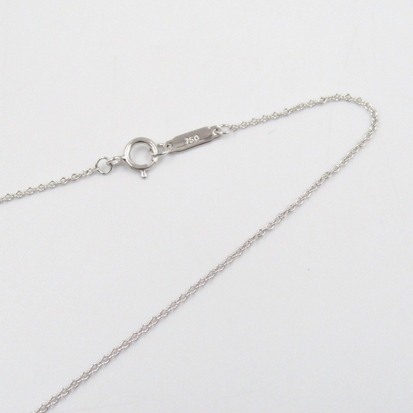 TIFFANY & CO Small Cross Diamond Necklace in 18K White Gold