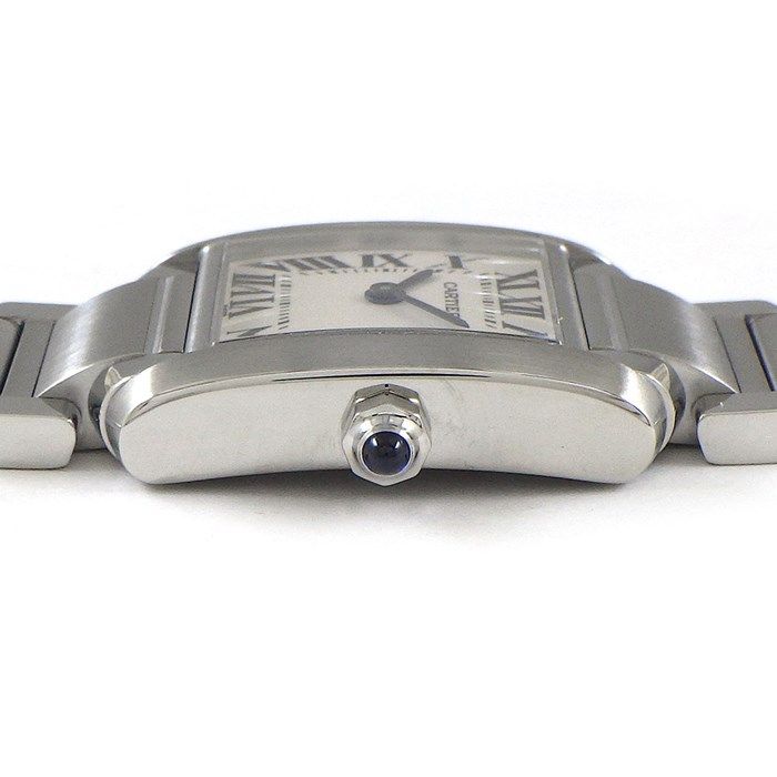 Cartier Tank Française SM W51008Q3 - Elegant Square Timepiece