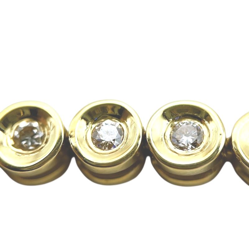 K18 Yellow Gold Diamond Tennis Bracelet - 1.0ct Elegance