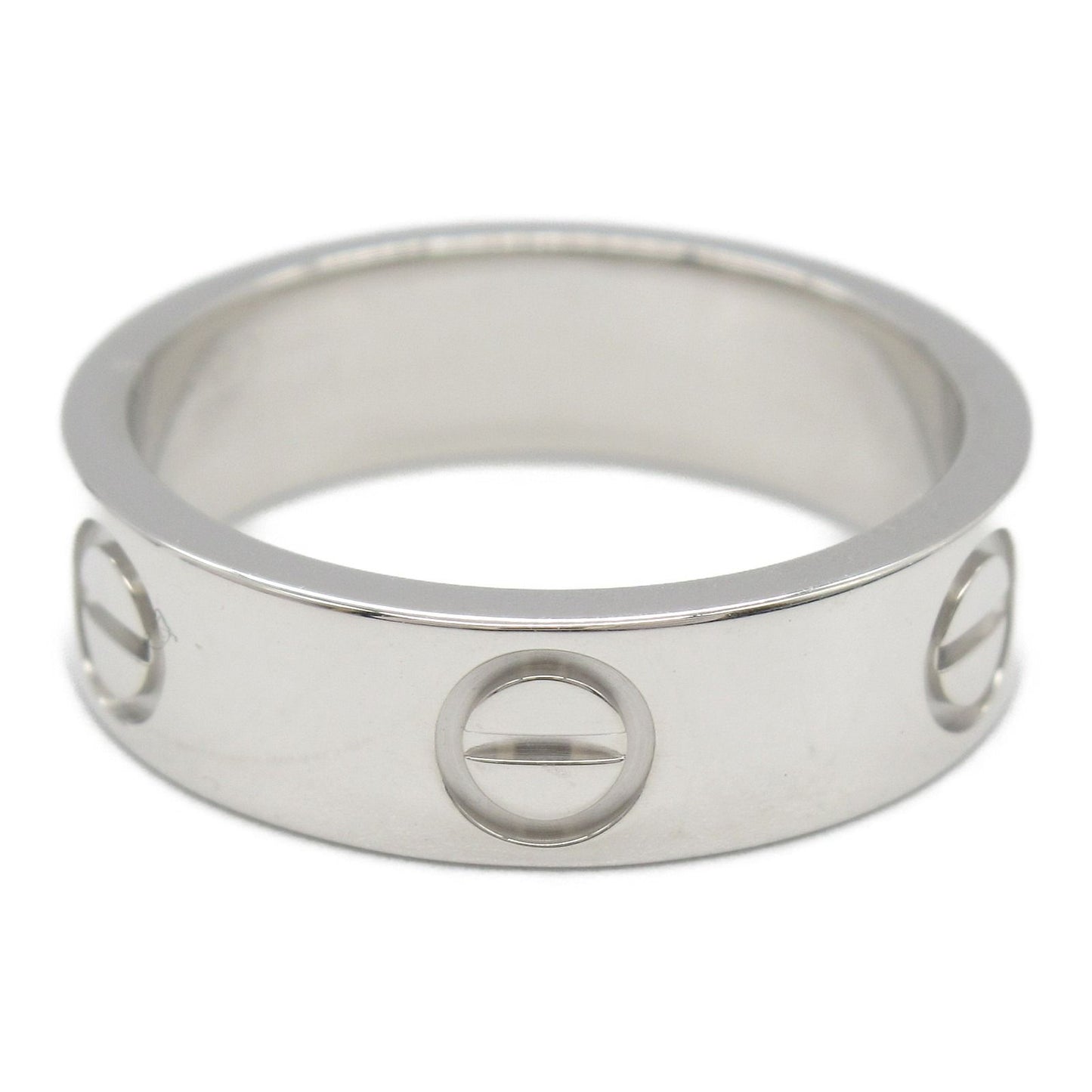 CARTIER Love Ring in K18 White Gold - Timeless Elegance