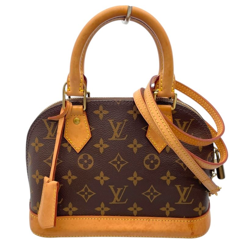 Louis Vuitton Alma BB Monogram Canvas Handbag - Brown