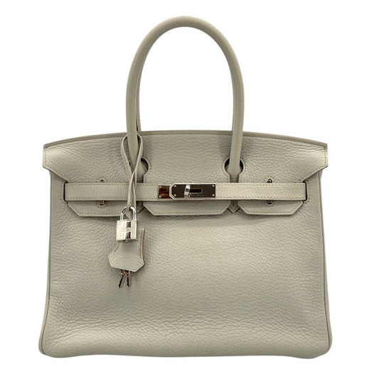 HERMES Birkin 30 in Gris Perle with Silver Hardware - Iconic Luxury Handbag