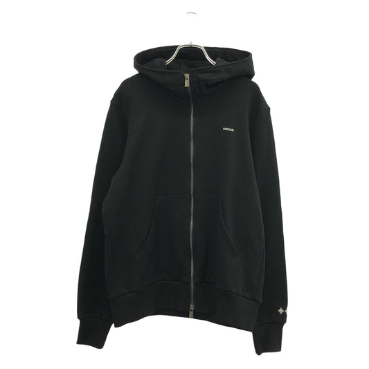 TATRAS Black Cotton Zip Hoodie - Exquisite Craftsmanship