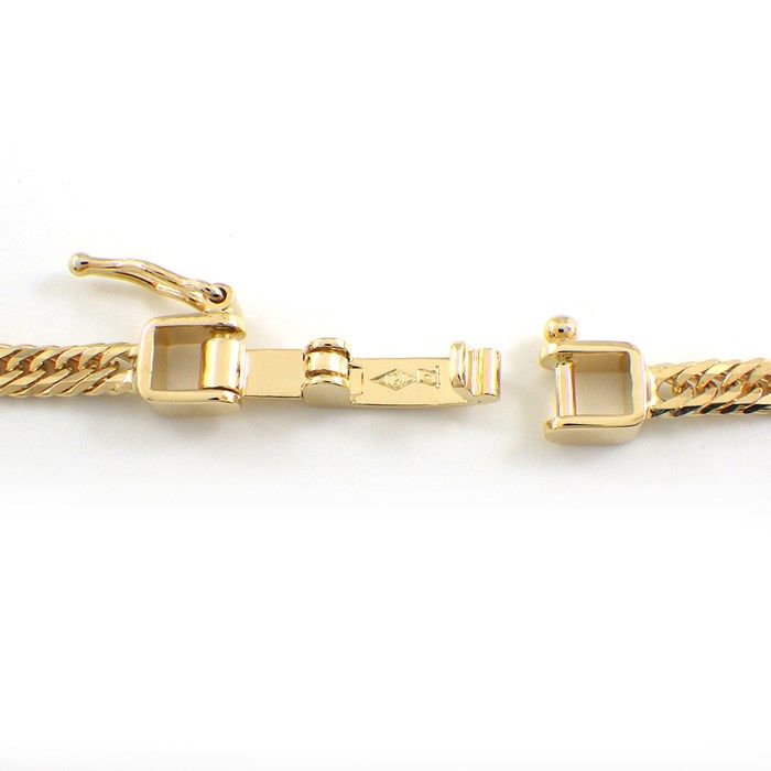 K18YG Triple Link Chain Necklace - Exquisite Craftsmanship