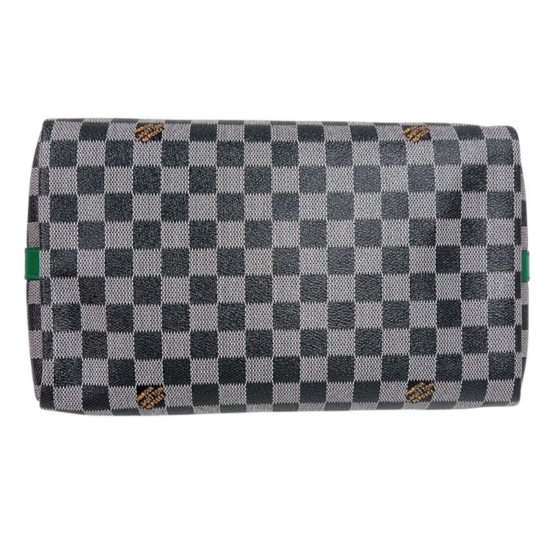 Louis Vuitton Speedy Bandoulière 30 - Monogram Canvas in Grey/Red/Green