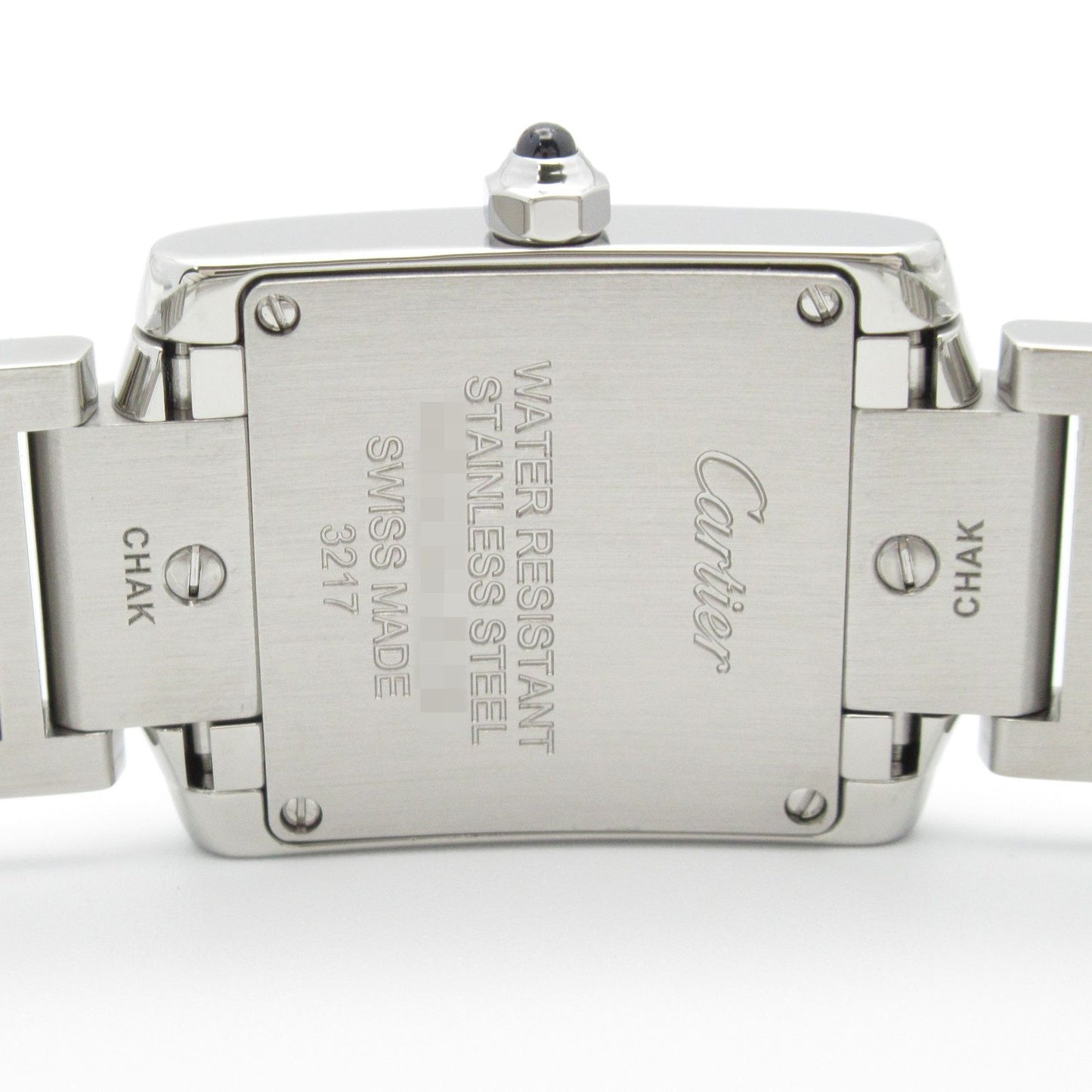 Cartier Tank Française SM Diamond Bezel Watch - Exquisite Silver Elegance