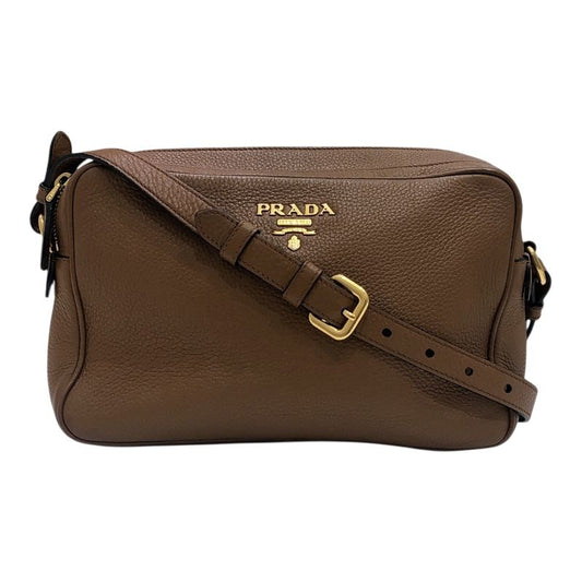 PRADA Unisex Leather Camera Bag - Timeless Elegance