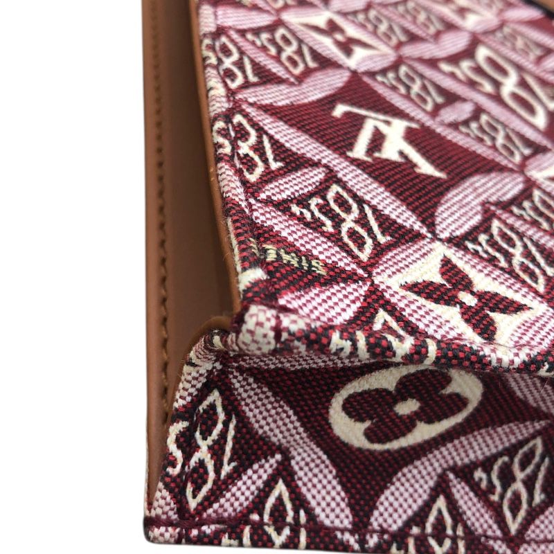 Louis Vuitton Petite Sac Plat M69846 Bordeaux Jacquard Shoulder Bag