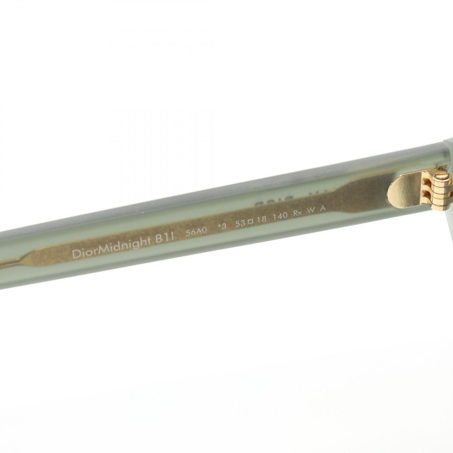 Dior MIDNIGHT B1I 56A0 Green Sunglasses - New & Authentic