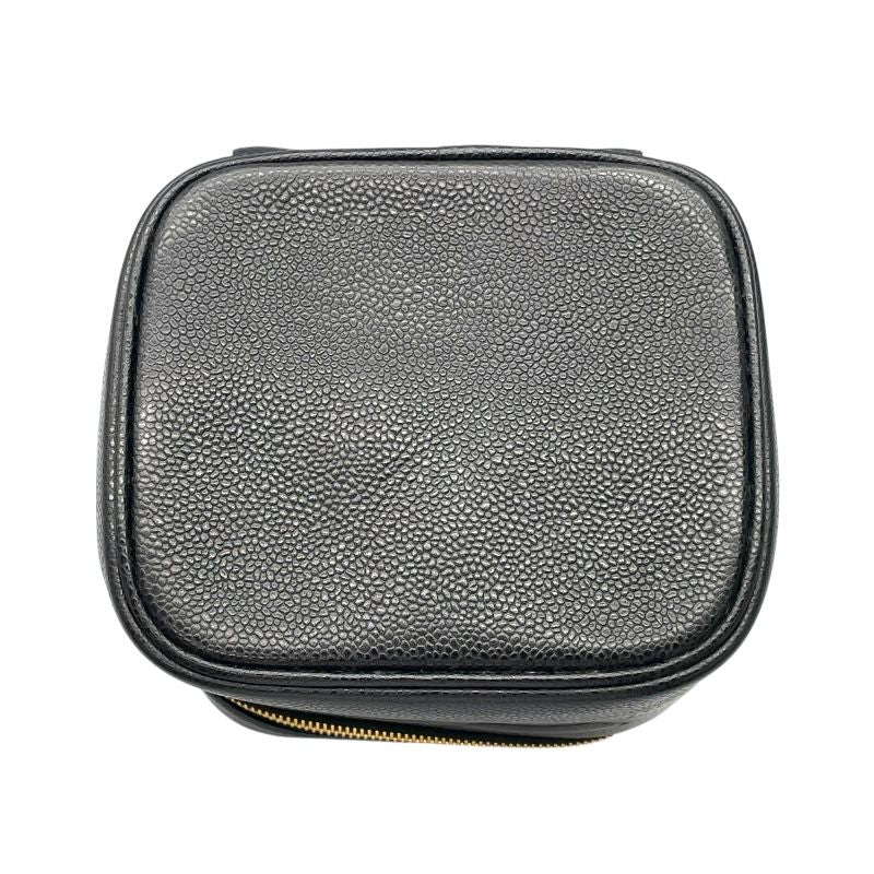 CHANEL Vanity A01998 Black Caviar Skin Handbag - Timeless Elegance