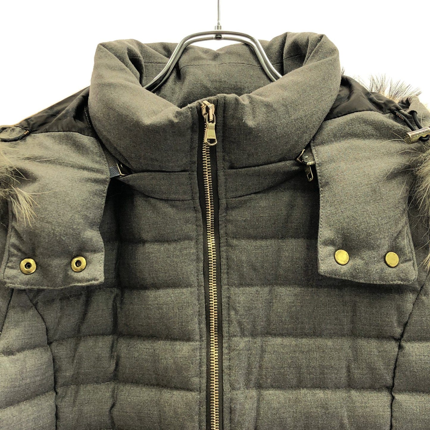 TATRAS Women's Wool Down Coat in Elegant Gray - Size 02