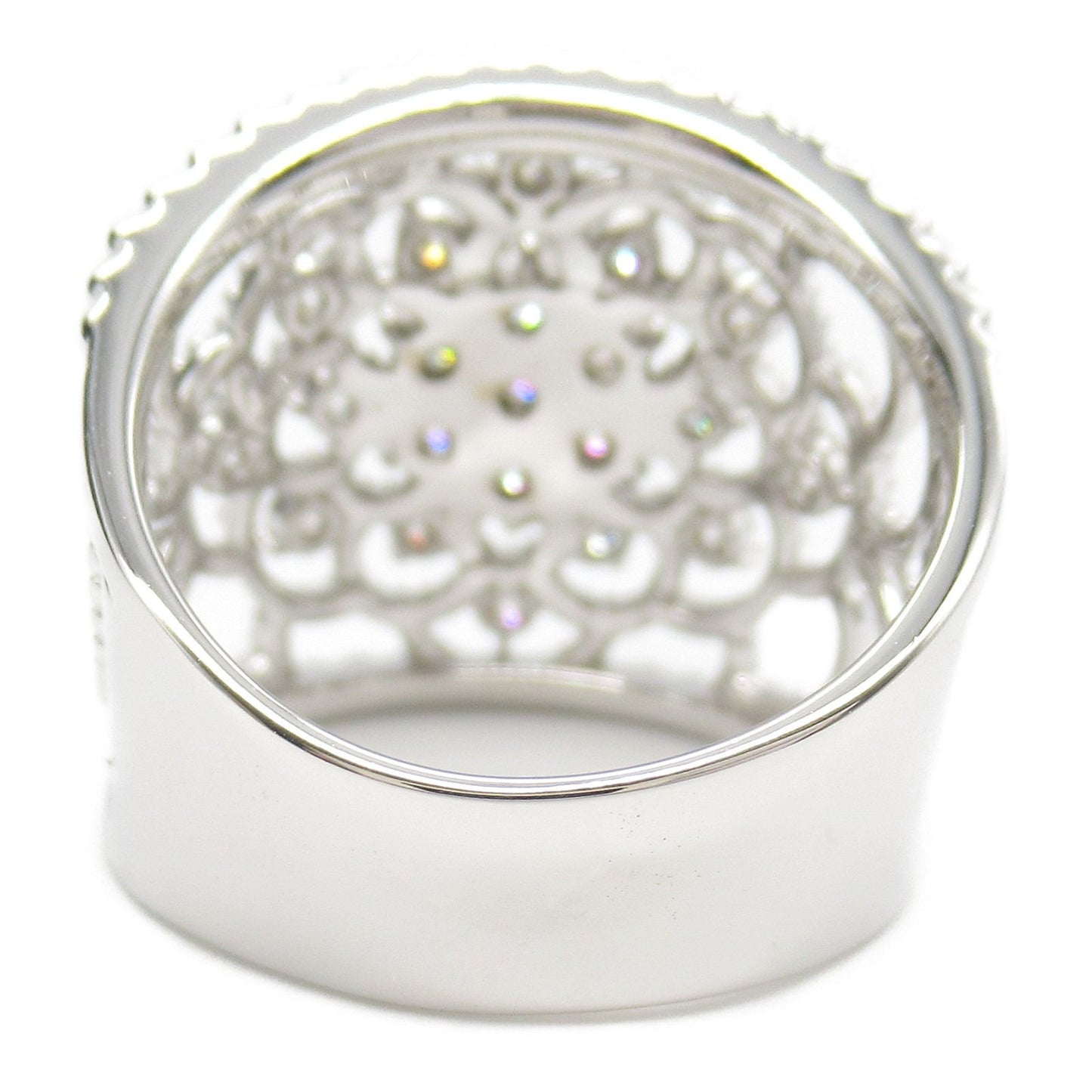 Exquisite K18WG Diamond Ring - Timeless Elegance