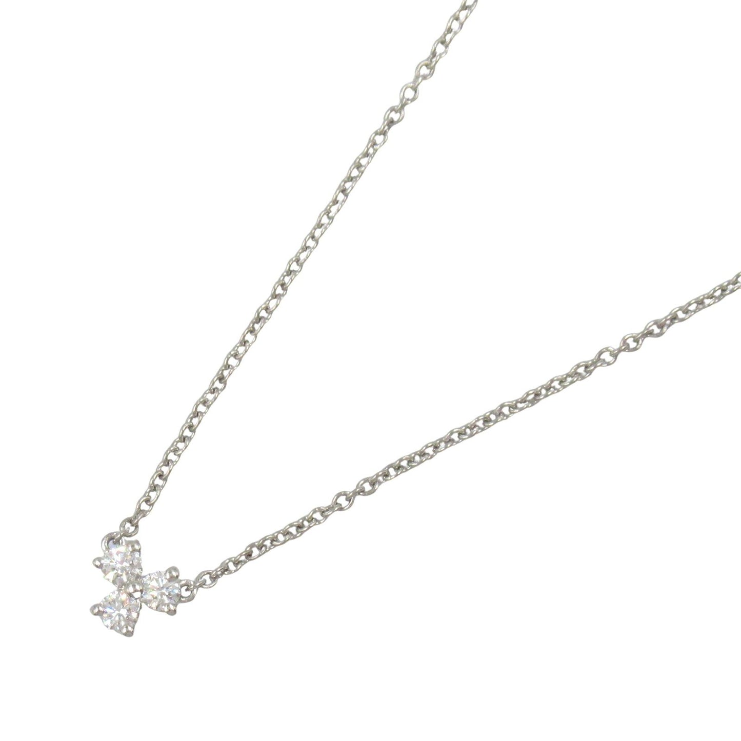 TIFFANY & CO. Aria Diamond Necklace in Platinum - 42cm