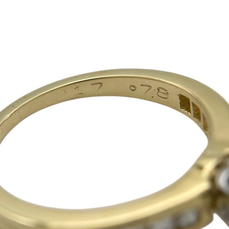 Tiffany & Co. Solitaire Channel-Setting Diamond Ring 0.78ct/0.17ct