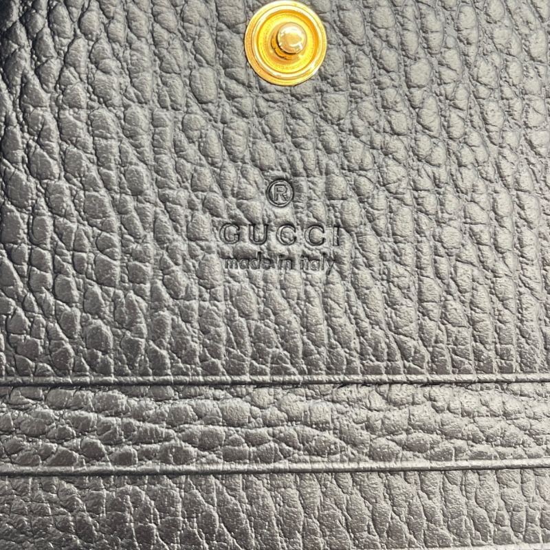 GUCCI GG Marmont Wallet in Black Leather - Timeless Elegance