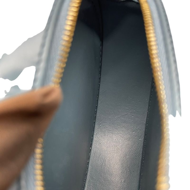 CELINE Oval Purse Shoulder Bag in Blue Leather - Exquisite Craftsmanship