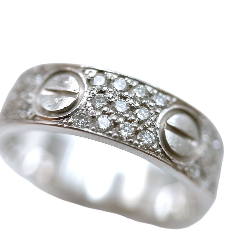 Cartier Love Ring in K18 White Gold - Timeless Elegance