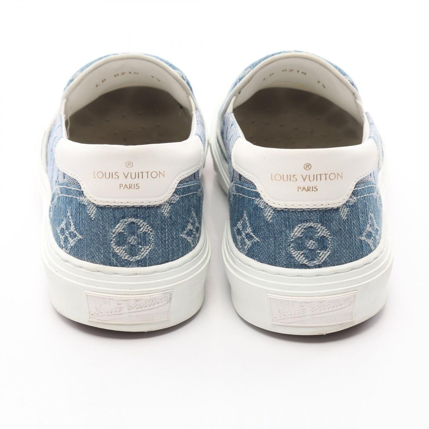 Louis Vuitton Trocadero Monogram Denim Slip-Ons - Exclusive Style